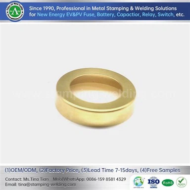 End Cap Brass For Low Voltage Fuse