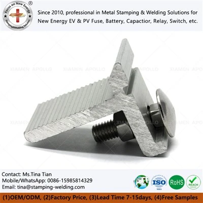 End Clamp For Solar Panel Mounting Rail