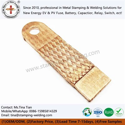 Flexible Copper Braided Busbar Connector