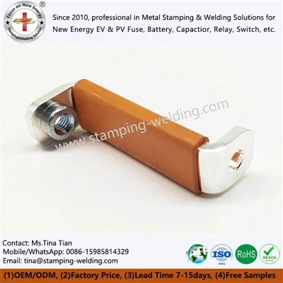 PVC Dipping Nickel Plated Copper BusBar For EV Battery