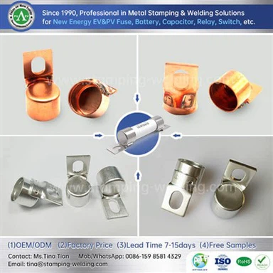 Resistance Welding Copper Contact Cap For EV Fuse