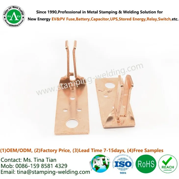 Copper Holder for Knife Type Fuses
